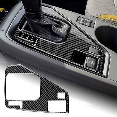 #ad Soft Carbon Fiber Gear Shift Panel Sticker Cover Trim For Subaru Crosstrek 2024 $19.04