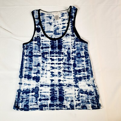 #ad Lucky Brand Shirt Womens L Tank Top Sleeveless Tie Dye Summer $5.99
