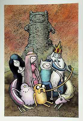 #ad Poster Ooozymandias Mahendra Singh Jake Finn Adventure Time Print 11x16 $14.41
