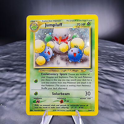 #ad HP Jumpluff 9 64 Holo Unlimited Neo Revelation Pokemon Card Rare Collectible $11.86