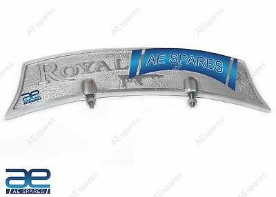 #ad Fits Royal Enfield Classic Aluminium Front Mudguard Embossed Number Plate ECs $22.94