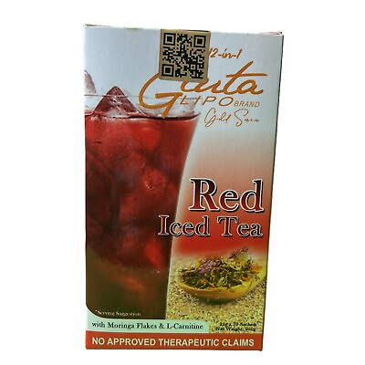 #ad Gluta Lipo Red Iced Tea 12 in 1 Detox Slimming Whitening Anti Aging 10 Sachets $19.99