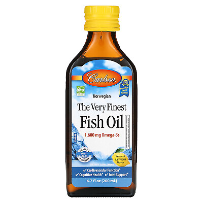 #ad Norwegian The Very Finest Fish Oil Natural Lemon 1600 mg 6.7 fl oz 200 ml $23.80