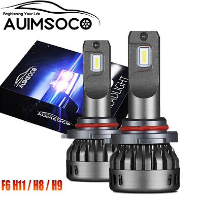#ad H11 30W 3000LM LED Headlight Bulbs Conversion Kit 6000K High Low Beam $34.99