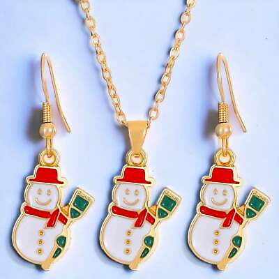 #ad Festive Christmas Ornament Necklace amp; Earrings Set $9.99