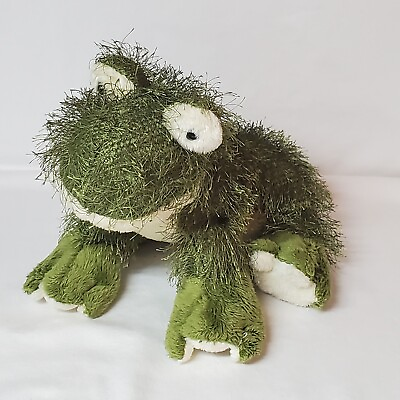 #ad Ganz Webkinz Shaggy Green Frog Plush Stuffed Animal 6quot; No Code $10.00