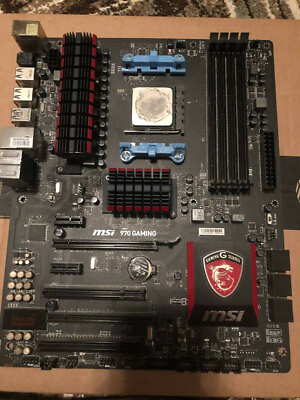 #ad #ad MSI 970 GAMING AM3 AMD Motherboard USED AMD CPU combo $120.00