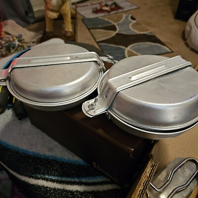 #ad Vintage Camping Cooking Mess Kits and Cup $25.00