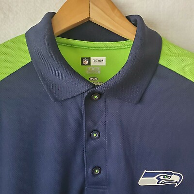 #ad Seattle Seahawks Men#x27;s TX3 Cool Performance Polo Shirt Excellent Condition $27.97