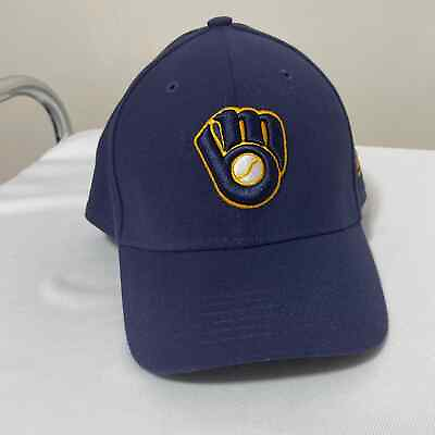 #ad Milwaukee Brewers MLB Baseball Hat Cap Child Youth New Era 39Thirty Stretchy $10.00