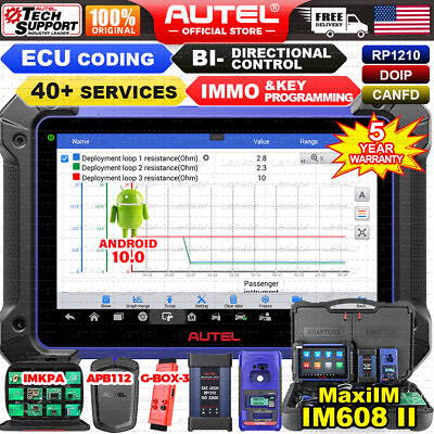 #ad 2024 Autel MaxiIM IM608 PRO II Kits IMMO Key Programming Diagnostic Scanner Tool $3199.00