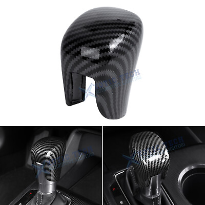 #ad ABS Carbon Interior Gear Shift Knob Head trim Cover For New Honda Civic 2022 $15.99