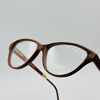 #ad Pol Gaspard eyeglasses Ladies Oval Braun Real Wood Solid Vintage Mod 104.101 New $183.67