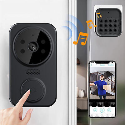 #ad Wireless Security Smart WiFi Doorbell Intercom Video Camera Door Ring Bell Chime $14.99