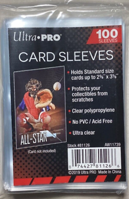 #ad #ad Ultra Pro Trading Card Sleeves 1 Unopened pack of 100 With Tracking $3.35