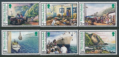 #ad 1996 PITCAIRN ISLANDS SUPPLY SHIPS DAY SET OF 6 FINE MINT MNH AU $6.30