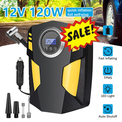 #ad Car Air Tire Pump Inflator Compressor Digital Electric Auto 12V 150PSI Portable $18.99