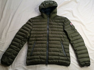 #ad COLMAR Men#x27;s Khaki Green Down Puffer Jacket Size US 40 F 48 Good Used GBP 149.99