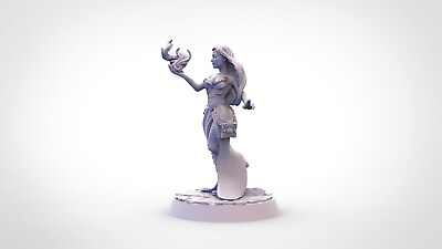 Maria Human Witch Miniature By Axolote Gaming For Tabletop RPG $6.00