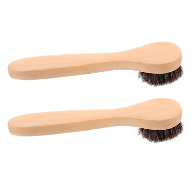 #ad 2PCS Practical Brushes Face Brush Wooden Shower Brush Facial Exfoliating Brush $8.88