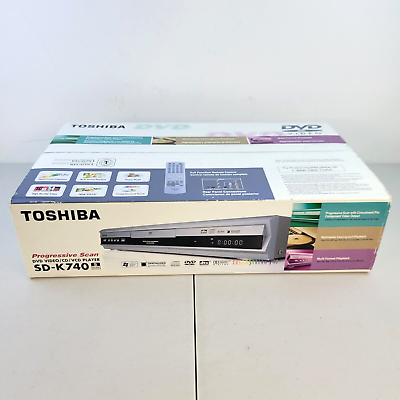 #ad Toshiba SD K740 Color Stream Pro DVD VCD Video CD Player Silver New Unopened $69.99