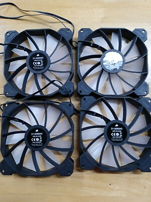 Set of 4 RGB fans new Corsair 140mm 12v DC 0.3A . 4pins 31006940 $30.00