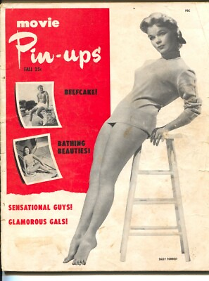 #ad Movie Pin Ups Fall 1952 Marilyn Jane Russell Rhonda Fleming cheesecake pix G $53.55