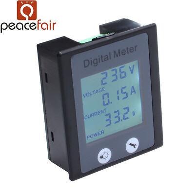 AC Digital Multifunction Power Monitor Meter Current Voltage Power Meter 0 100A $16.13