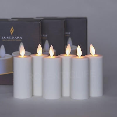 #ad 3quot; Luminara Flameless Battery Votive Candles Set of 2 4 6 8 Moving Flame Ivory $109.47