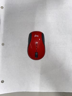 #ad Logitech Wireless Mini Mouse M187 Ultra Portable Optical 1000DPI 3 Button Red $8.95