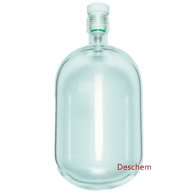 #ad 500ml Glass High Pressure Bottle95*205 Heavy Wall Flask W #15 PTFE Thred $89.99