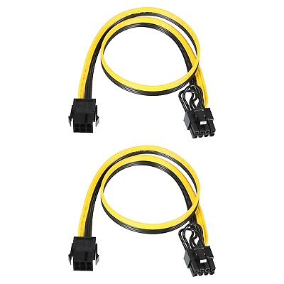 #ad PCIe Cable 6 Pin Female to 8 Pin 62 Male 520mm 20.5quot; for Graphics Card 2pcs AU $18.88