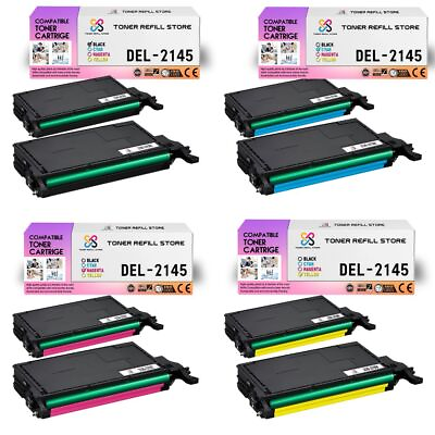 #ad 8Pk TRS 2145 BCYM Compatible for Dell Color Laser 2145CN Toner Cartridge $576.99