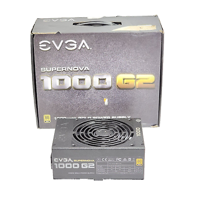 #ad #ad USED EVGA SUPERNOVA 1000 G2 1000W PSU Power Supply 80 GOLD NO CABLES $107.29