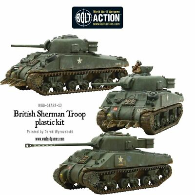 #ad Bolt Action: British Sherman V Troop including Vc Firefly $78.94