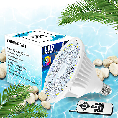 #ad LED Pool Light Bulb for Inground Pool 40 Watt Color Changing for Pentair Hayward $39.90