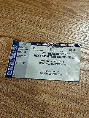 #ad NCAA Division 1 Mens Basketball Championship Ticket March 26 2011 Honda Center $13.49