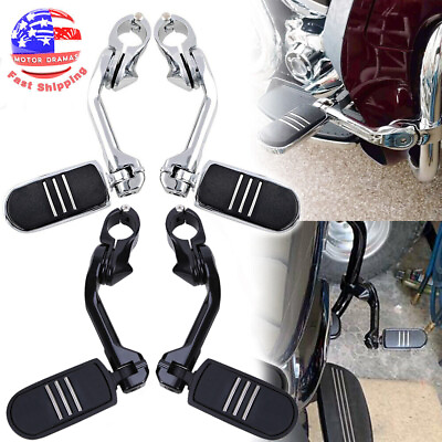 #ad New Long Highway 1 1 4quot; Bars Foot Pegs For Harley Electra Road King Street Glide $24.39