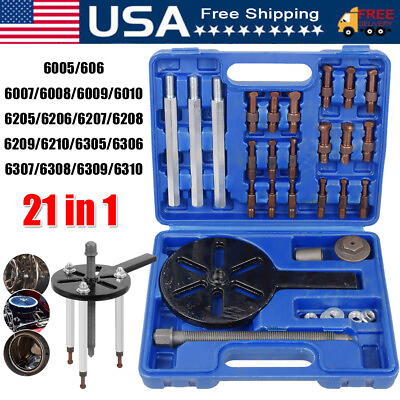 #ad 21 in 1 Bearing Disassembly Inner Hole Puller Removal Tool Three jaw Puller Set $36.99