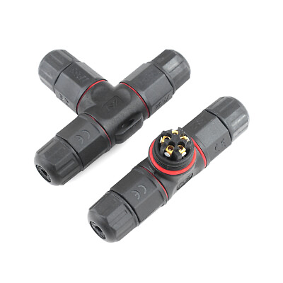 #ad IP68 Waterproof Electrical Cable Wire 2 3 4 5Pin Connector Outdoor Socket 5Pcs $15.16