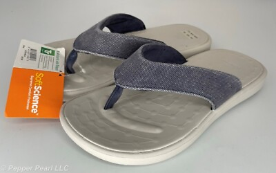 #ad Canvas Unisex FLIP FLOP Thong Sandals 4 Colors Sizes 2 10 Skiff 2.0 Soft Science $25.99