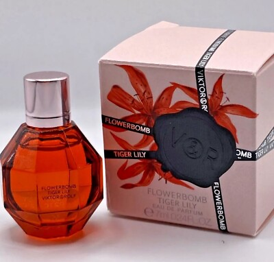 #ad NEW VIKTOR amp; ROLF Flowerbomb TIGER LILY Eau De Parfum Mini Bottle 7ml .24oz $34.99