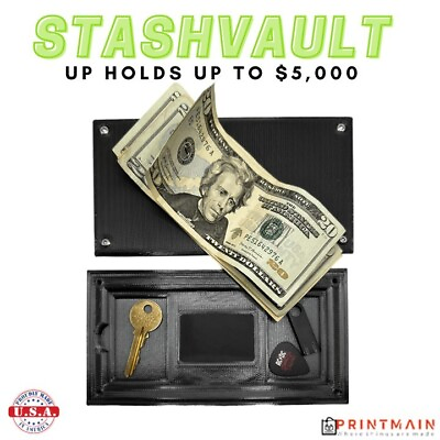 #ad StashVault™ The Ultimate Hidden Cash Stash with Secret Compartment Quick Access $39.95
