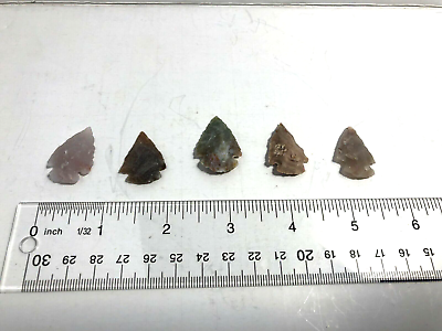 #ad Lot of reproduction handmade Arrowheads. Five total $5.00