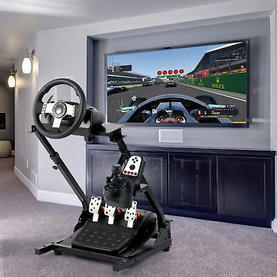 Driving Racing Simulator Cockpit Steering Wheel Stand Gaming for PS4 PS5 XBOX $73.36