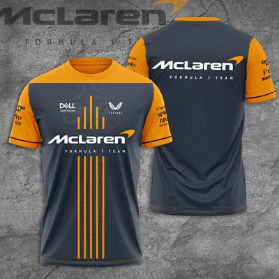 #ad #ad Personalized McLaren Logo Formula 1 Racing Team T Shirt Men#x27;s Size S 5XL $10.99