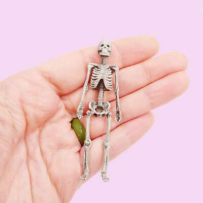 #ad Human Skeleton 1:24 scale miniature for horror diorama dollhouse crafts $20.00