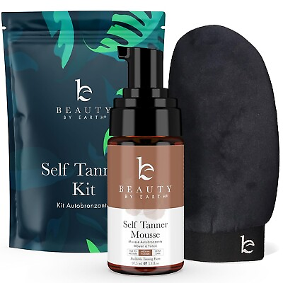 #ad Self Tanner Tanning Mousse Kit USA Made with Natural amp; Organic Ingredients $19.95