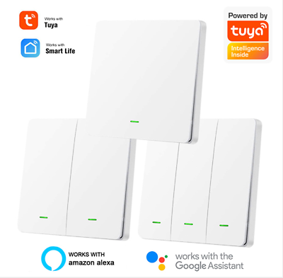 #ad TUYA Smart Life APP 1 2 3 Gang EU Wall Light Switch F Alexa Google Voice Control $59.99