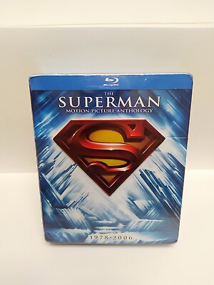 #ad The Superman Anthology Boxed Set 1978 2006 Blu ray 8 Disc Movie Set BRAND NEW $47.99